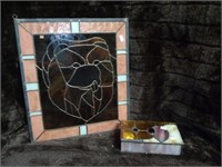 STAINED GLASS BOX, STAINED GLASS WALL ART