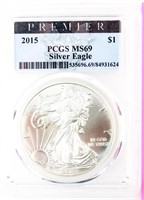Coin 2015 American Silver Eagle PCGS MS69