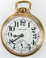 Vintage Hamilton Open Face Pocket Watch