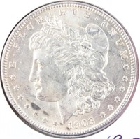 Coin 1903 Morgan Silver Dollar Almost Uncirculated