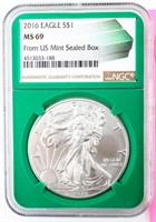 Coin 2016  American Silver Eagle NGC MS69