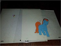 2 original animation cels of My Little Pony