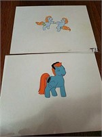 2 original My Little Pony animation cels