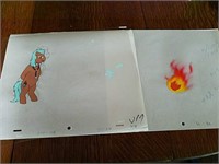 2 My Little Pony original animation cells
