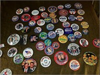 Political button collection