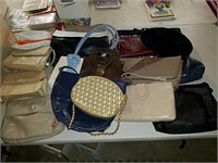 Nice collection of vintage purses and two vintage