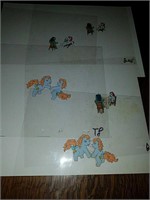 My Little Pony animation art cells