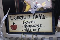 I SERVE 3 MEALS - FROZEN - MICROWAVE - TAKE-OUT