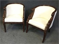 Carved Goose Parlour Padded Chairs