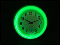 6 Neon Green Wall Clocks