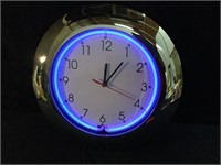 3 Neon Color Change Clock Blue and Pink