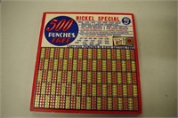 Cigarette Punch Board    5 cents