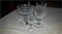 4 ASSORTED WATERFORD CRYSTAL GOBLETS 3.25" - 5'25"