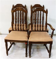 Set Of Vintage Dining Room Chairs set of 4