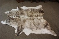 Tanned Cowhide Rug With Leather Backing