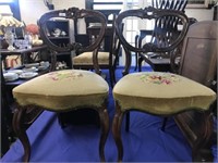 PR OF VICTORIAN DINING CHAIRS