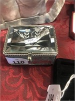 QTY OF STERLING SILVER IN MIRROR JEWEL BOX