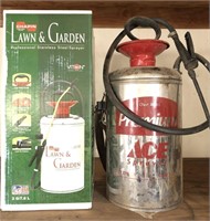 2pc stainless steal garden sprayer, 1 NIB