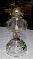 GLASS OIL LAMP NO SHADE