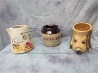 Unlidded Cookie Jars - Great for Garden Pots