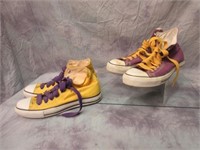 Two Pairs Men's Vintage Converse Shoes -S 10