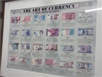 Framed "The Art of Currency" Poster -Large