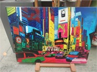 Colorful New York Canvas Art Print