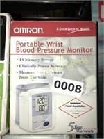 OMRON PORTABLE WRIST BLOOD PRESSURE MONITOR