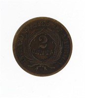 NICE 1865 Copper 2 Cent Piece
