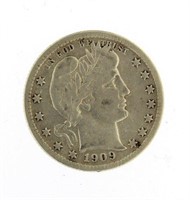 1909-D Barber Silver Quarter *Better