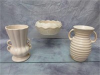 Three McCoy Vases - As Is