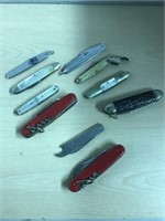 10 Vintage Pen/jack Knives