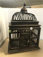 Wooden Ornamental Bird Cage