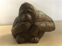 Carved Wooden Gorilla