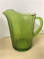 Federal Glass Green Water Jug