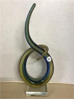 Murano Glass Love Knot Glass Sculpture
