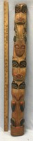 Old totem pole 35" tall, from Sitka, c.1930