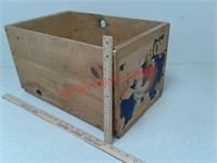 Vintage wood fruit crate