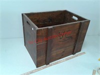 Western theme Solid wood crate / Toy Box / bin