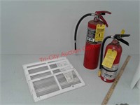 2 fire extinguishers and 5 new Air Grills