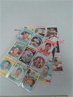 Topps cards 1959, 1960, 1961, 1964, total of 27