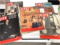 Lot of 15 Life Magazines, 1930s through 1960s