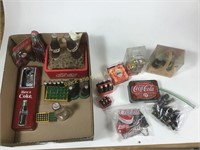 Large lot: assorted Coca Cola items