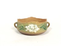 Roseville Pottery Gardenia  7" 2 handle bowl