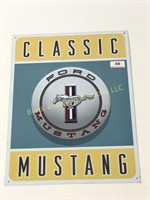 12 x 16 Classic Ford Mustang Metal Sign