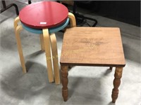 Lot of Three Small Tables