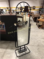 Metal Frame Standing Mirror, 68 Inches Tall