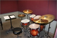 drum set 9 piece with bench