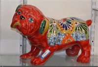 Talavera Pottery Bulldog statue