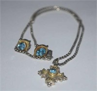 Sterling Silver Konstantino Necklace & Earring